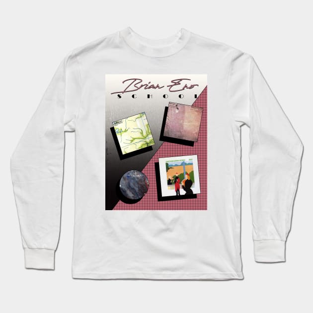 Brian Eno // Aesthetic albums Long Sleeve T-Shirt by HectorVSAchille